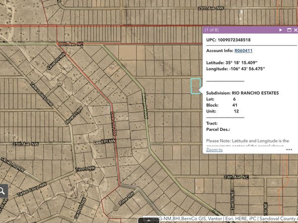 Sub Rio Rancho Estates Lot 6, Rio Rancho, NM 87144