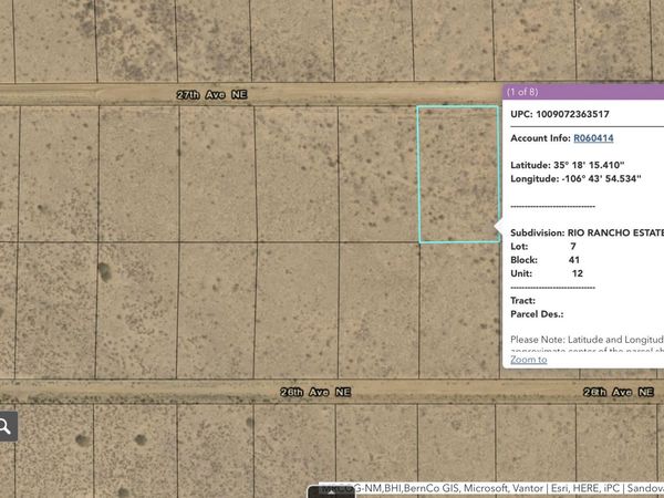 Sub Rio Rancho Estates Lot 7, Rio Rancho, NM 87144