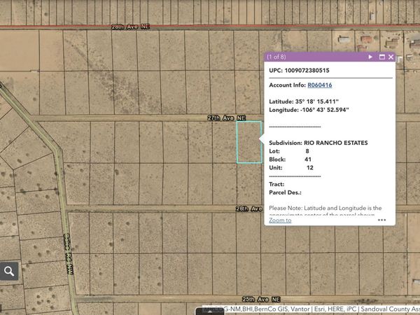 Sub Rio Rancho Estates Lot 8, Rio Rancho, NM 87144