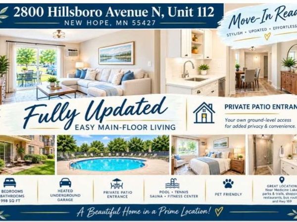 2800 Hillsboro Avenue N, Unit 112, New Hope, MN 55427