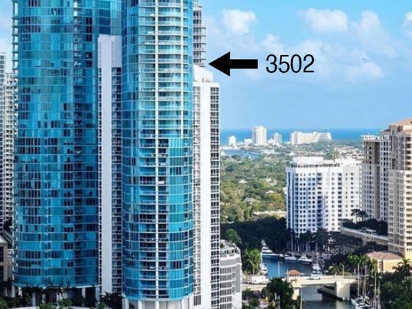 333 LAS OLAS Way, Unit 3502, Fort Lauderdale, FL 33301