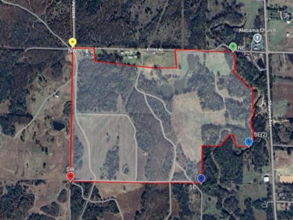 E 1150 RD & N 3850 Road, Weleetka, OK 74880