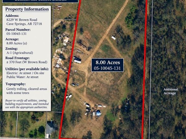 8229 W Brown Road, Cave Springs, AR 72718