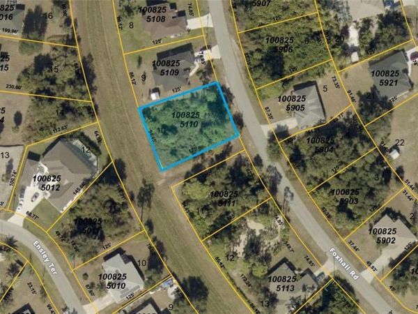 LOT 10, FOXHALL ROAD , NORTH PORT, FL 34288