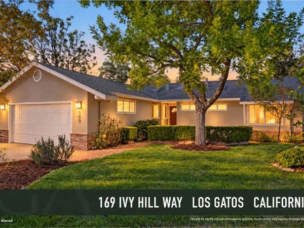 169 Ivy Hill Way , Los Gatos, CA 95032