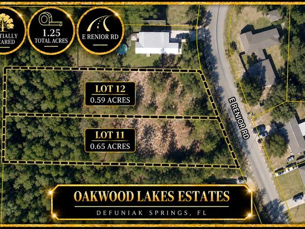 Lot 11&12 E Renoir Road, DeFuniak Springs, FL 32433