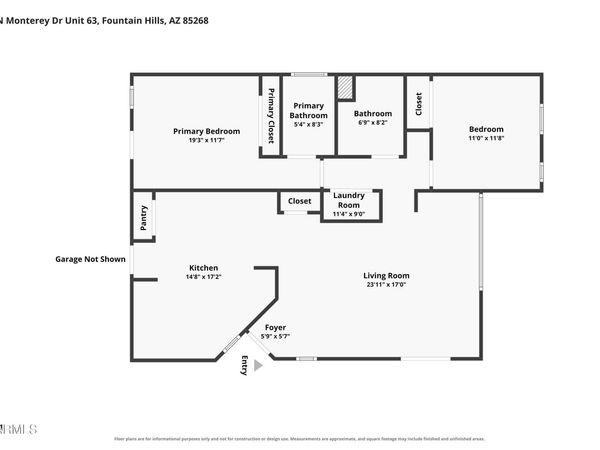 9750 N MONTEREY Drive, Unit 63, Fountain Hills, AZ 85268