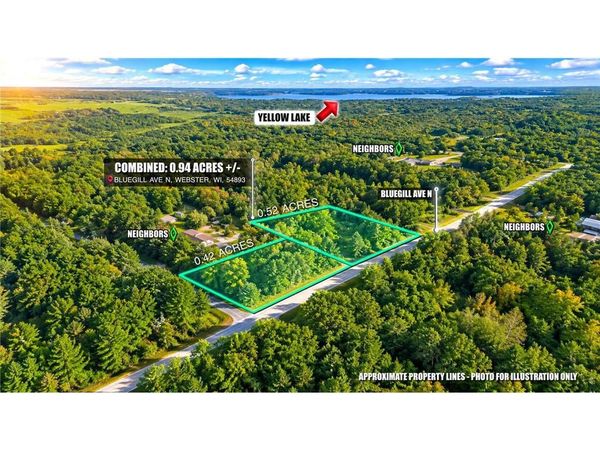 Lot 1 & 2 Bluegill Avenue, Webster, WI 54893