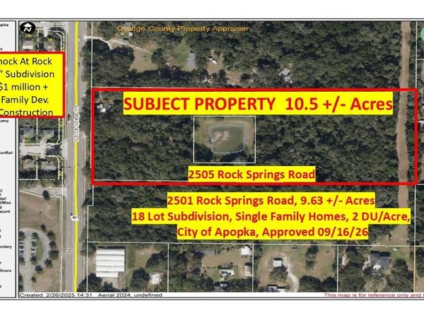 2505 ROCK SPRINGS ROAD , APOPKA, FL 32712