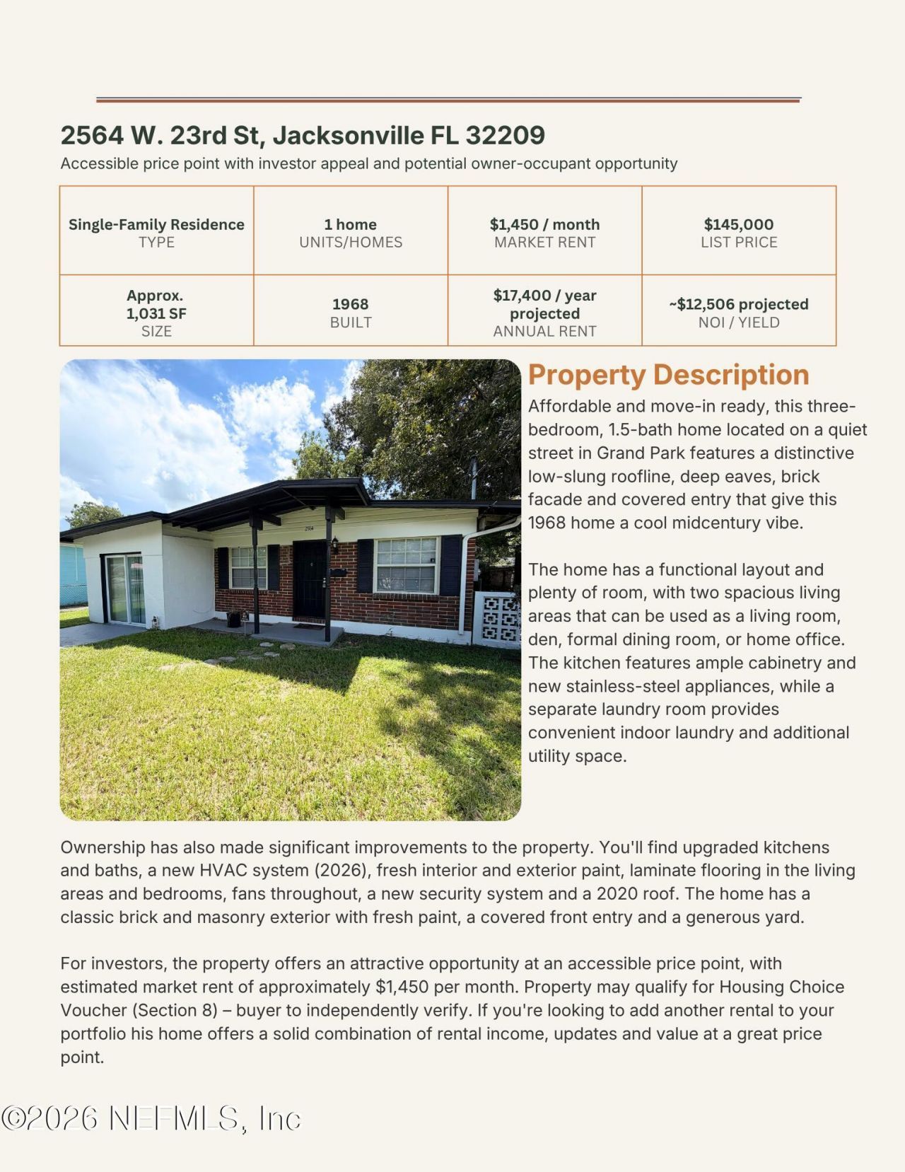 2564 W 23rd Street, Jacksonville, FL 32209 Photo