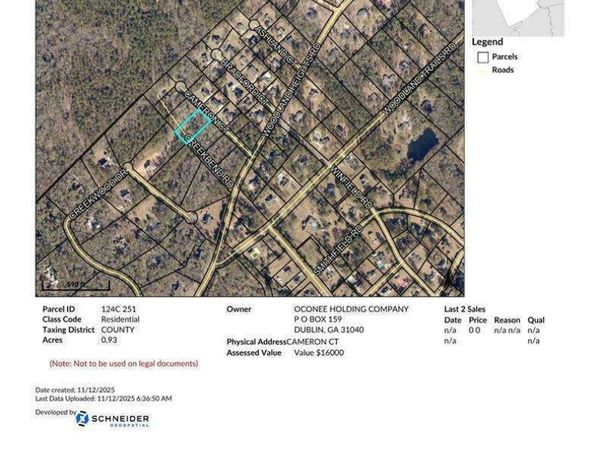 0 Cameron Court Lot 32, Dublin, GA 31021
