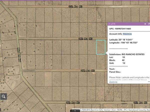 Sub Rio Rancho Estates Lot 10 , Rio Rancho, NM 87144