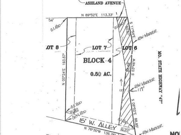 .5 Acre Ashland , Warrenton, MO 63383