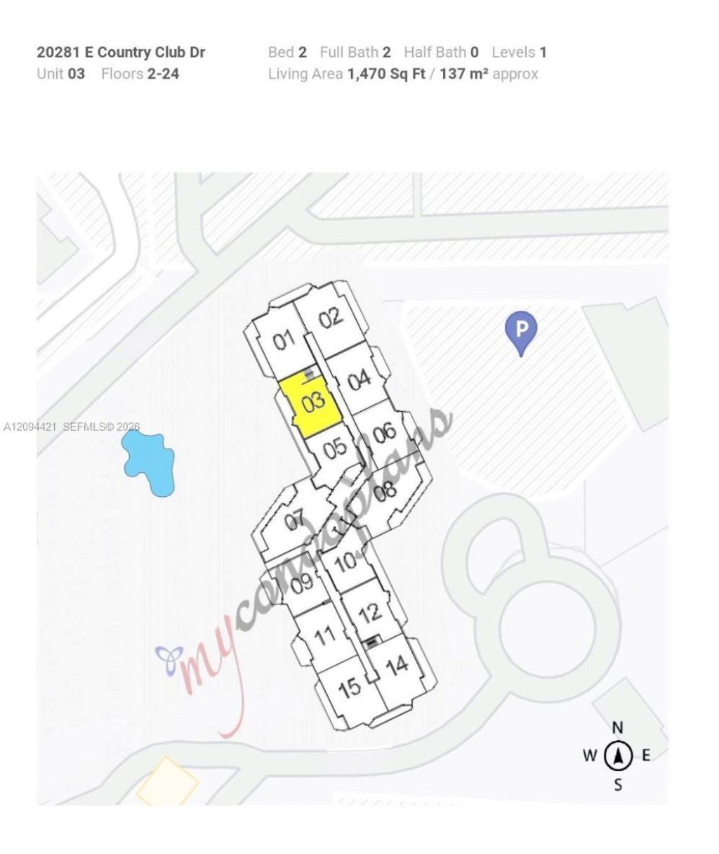 20281 E Country Club Dr , Unit 403, Aventura, FL 33180 Photo