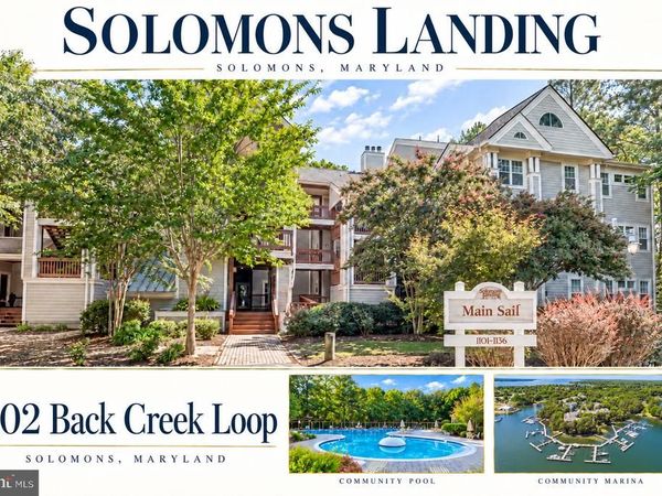 1102 BACK CREEK LOOP , Unit 1102, SOLOMONS, MD 20688