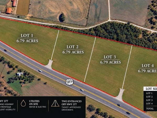 LOT 4 TBA US HWY 377 Highway , Gordonville, TX 76264
