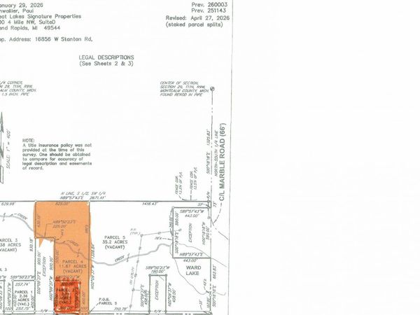 Parcel W Stanton Road, Unit Parcel 2 &, Pierson, MI 49339