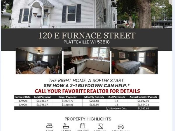 120 E Furnace Street, Platteville, WI 53818