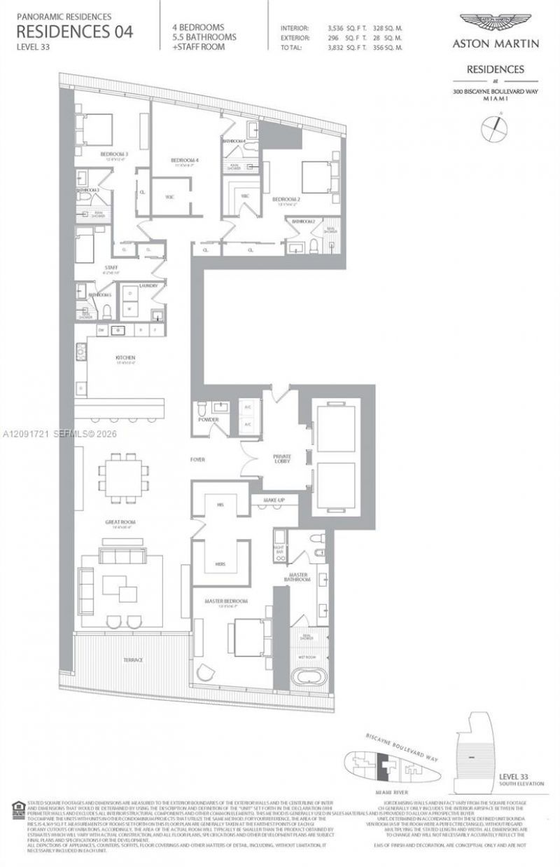 300 Biscayne Boulevard Way , Unit 3304C, Miami, FL 33131 Photo