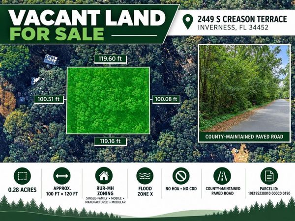 2449 S CREASON TERRACE , INVERNESS, FL 34452