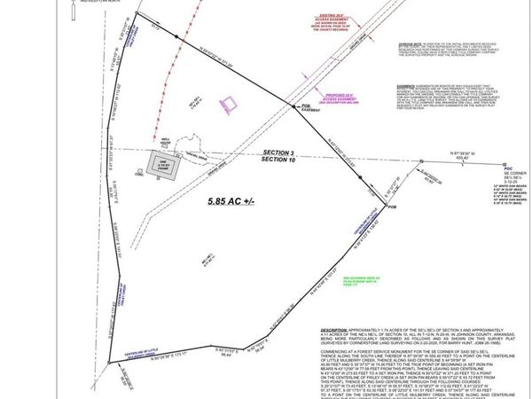 5.85 acres County Road 5099 , Pettigrew, AR 72752