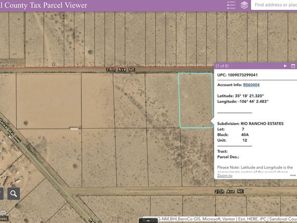 Sub Rio Rancho Estates Lot 7 , Rio Rancho, NM 87144