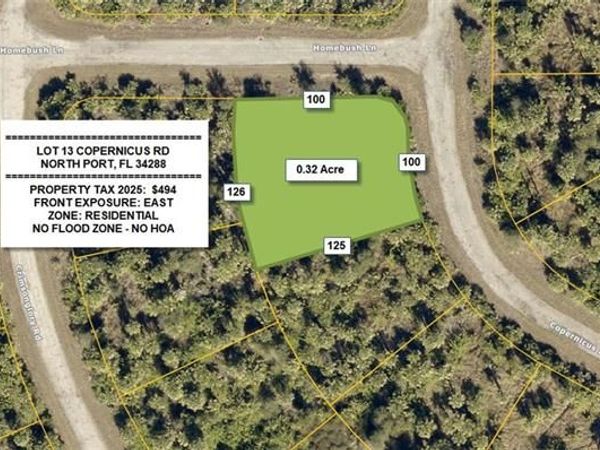 Lot 13 COPERNICUS RD , NORTH PORT, FL 34288