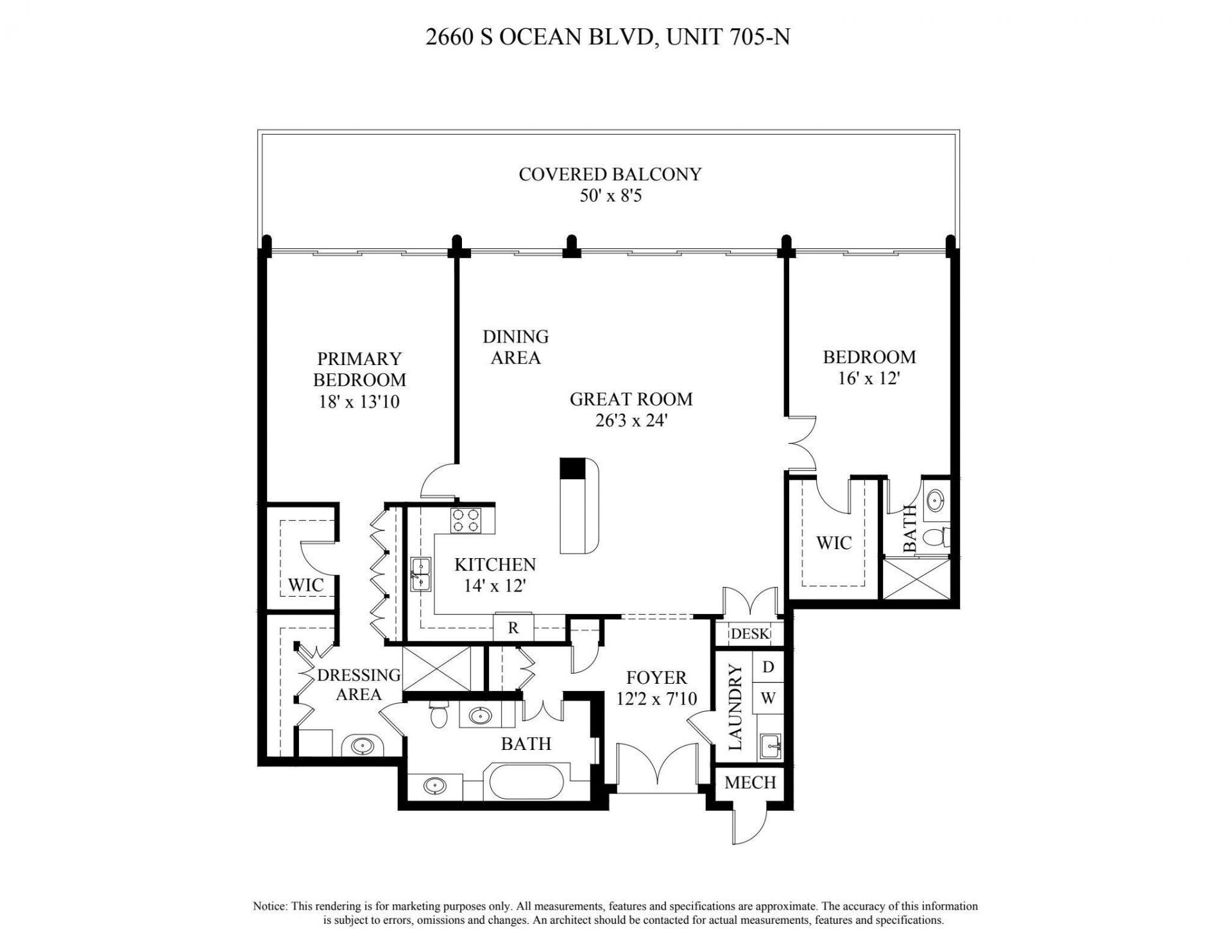 2660 S Ocean Boulevard, Unit 705N, Palm Beach, FL 33480 Photo