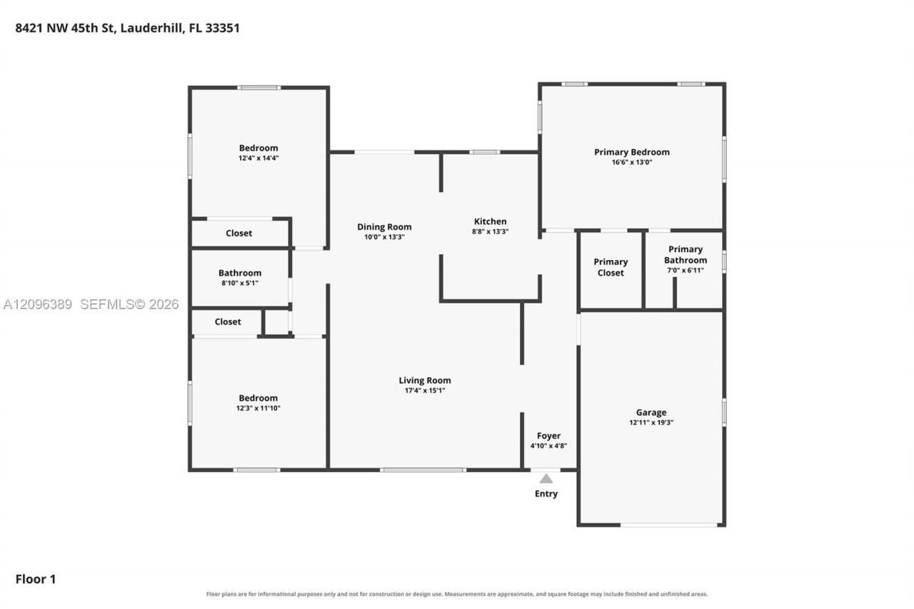8421 NW 45th St, Lauderhill, FL 33351 Photo