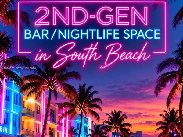 2nd-Generation Bar/Nightlife Space in South Beach , South Miami, FL 33139