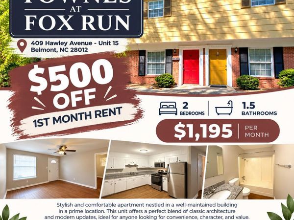 409 Hawley Avenue, Unit 15, Belmont, NC 28012
