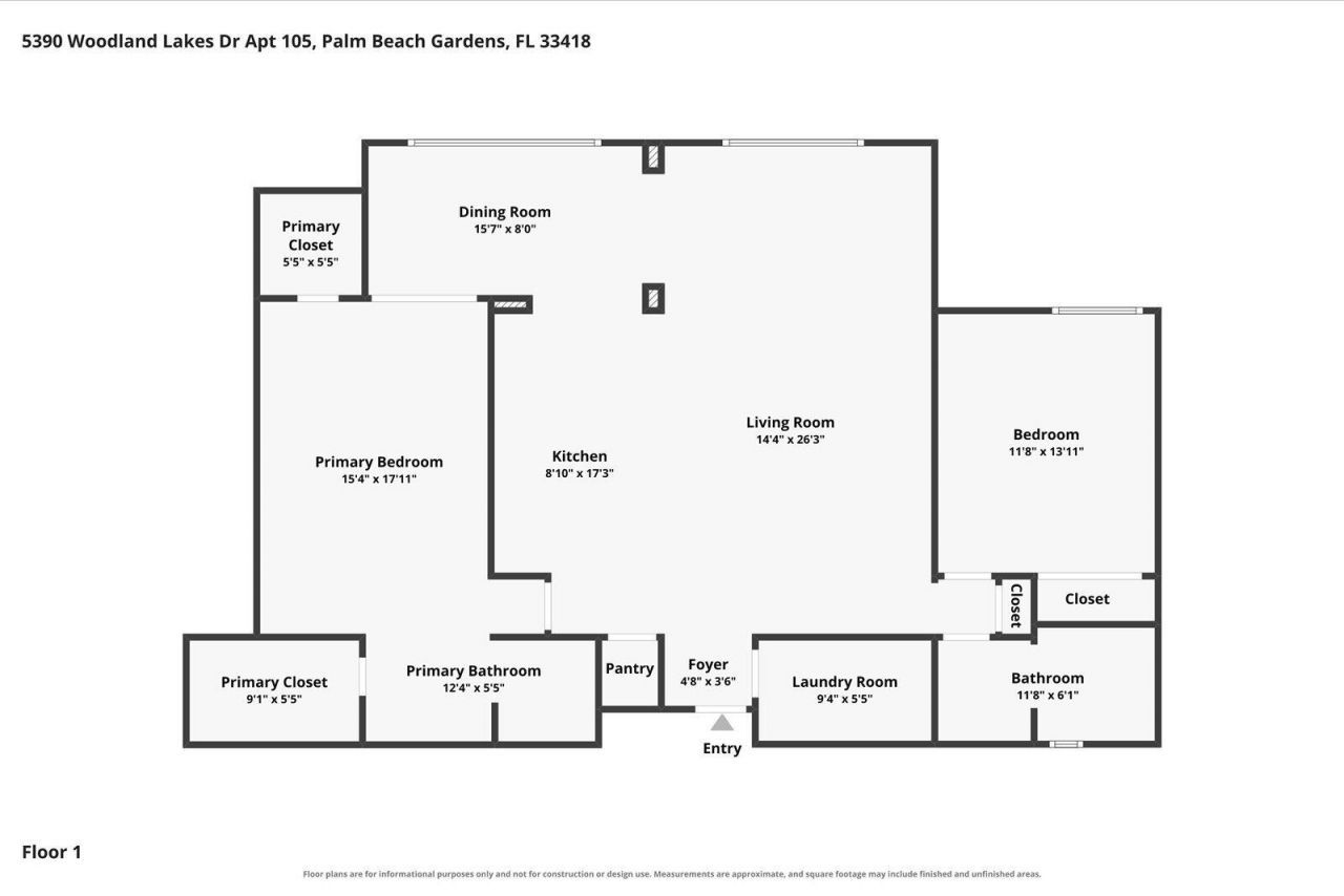 5390 Woodland Lakes Drive, Unit 105, Palm Beach Gardens, FL 33418 Photo
