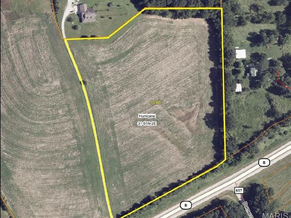 0 Hwy B (Tract A - 10.60+/- Acres) , Elsberry, MO 63343