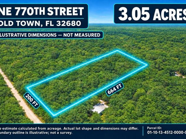 NE 770TH STREETS , OLD TOWN, FL 32680