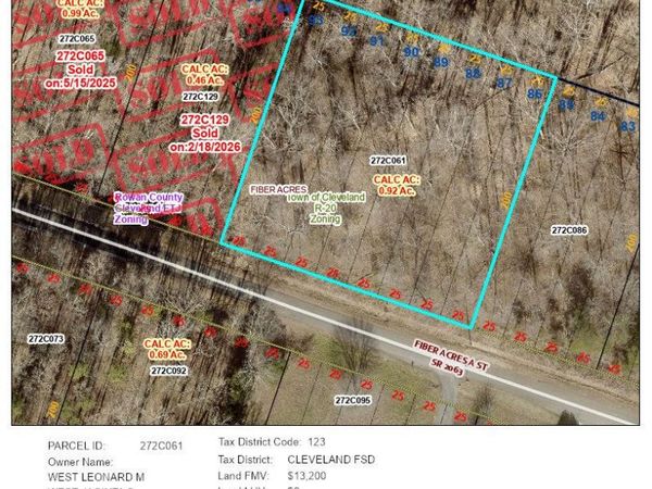 000 Fiber Acres A Street , Cleveland, NC 27013