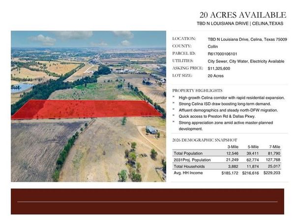 TBD N Louisiana Drive, Celina, TX 75009