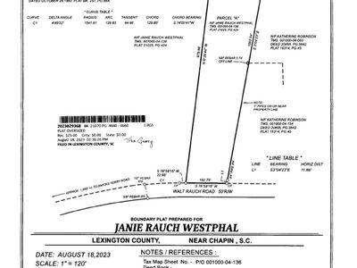 0 Walt Rauch Road , Chapin, SC 29036
