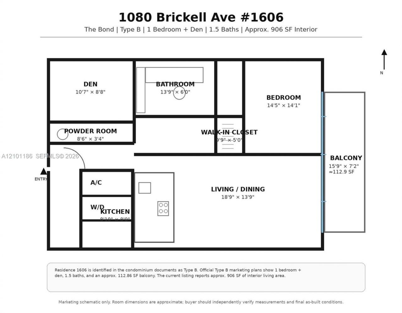 1080 Brickell Ave , Unit 1606, Miami, FL 33131 Photo