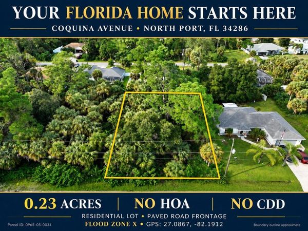 COQUINA AVENUE , NORTH PORT, FL 34286