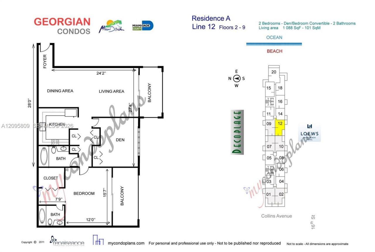 1623 Collins Ave, Unit 812, Miami Beach, FL 33139 Photo
