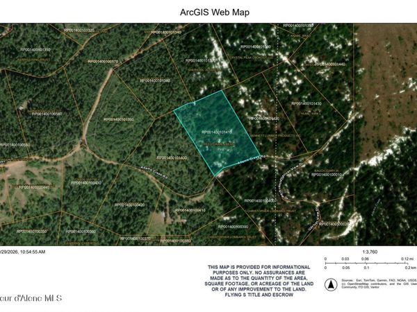 410 Adams Creek RD , Fernwood, ID 83830