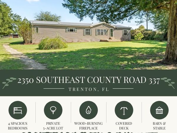 2350 SE County Road 337, Trenton, FL 32693
