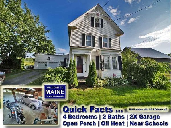 188 Hodgdon Mills Road , Hodgdon, ME 04730