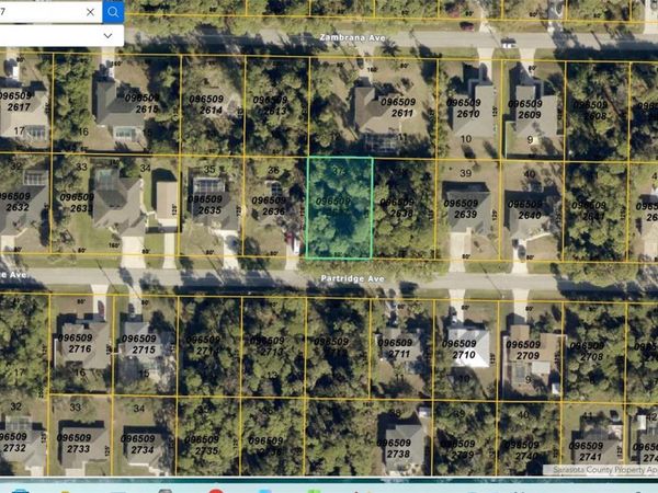 LOT 37 PARTRIDGE AVENUE , NORTH PORT, FL 34286