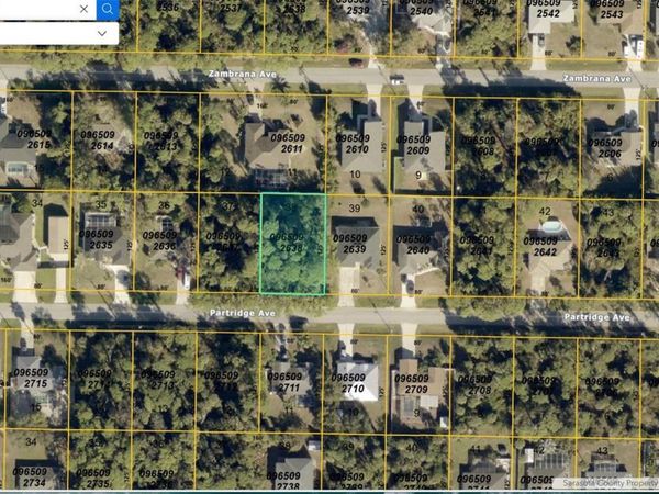 LOT 38 PARTRIDGE AVENUE , NORTH PORT, FL 34286