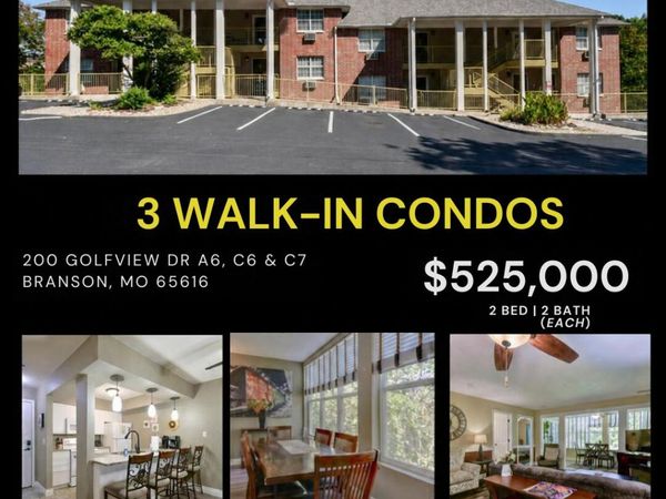 200 Golf View Drive , Unit A6, C6, C7, Branson, MO 65616