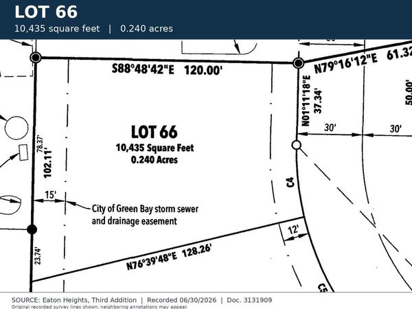 MENDOTA DRIVE, Green Bay, WI 54311