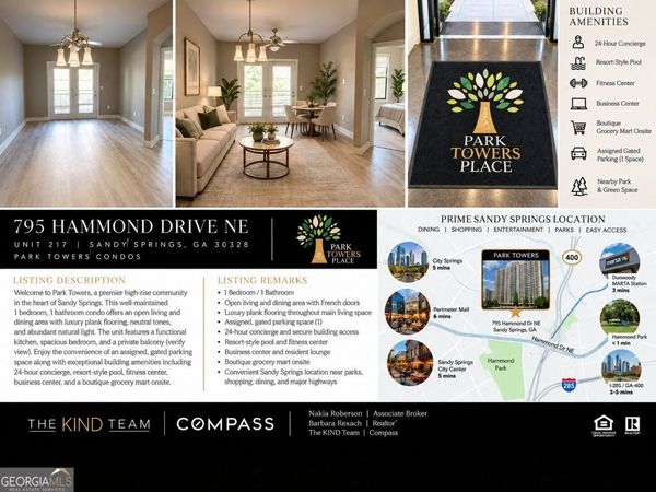 799 Hammond Drive NE, Unit 217, Sandy Springs, GA 30328