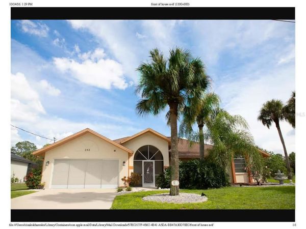 292 MCCABE STREET , PORT CHARLOTTE, FL 33953