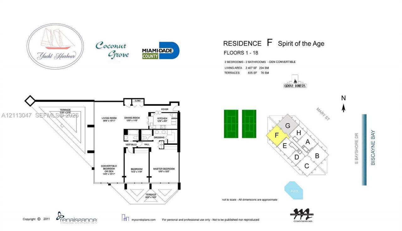 2901 S Bayshore Dr , Unit PH-F, Coconut Grove, FL 33133 Photo